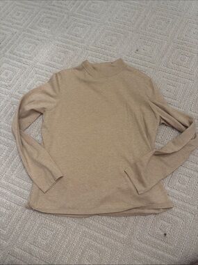 Men's Turtleneck Sweater in Tan - Lightweight Everyday Layer